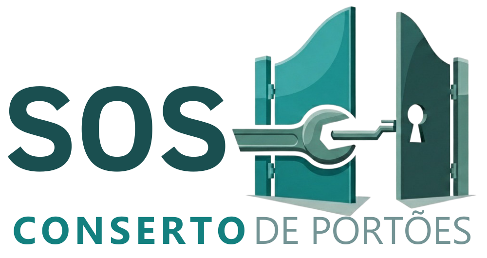 logotipo sos conserto de portões automáticos